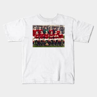 Old Manchester Utd Squad Pic Kids T-Shirt